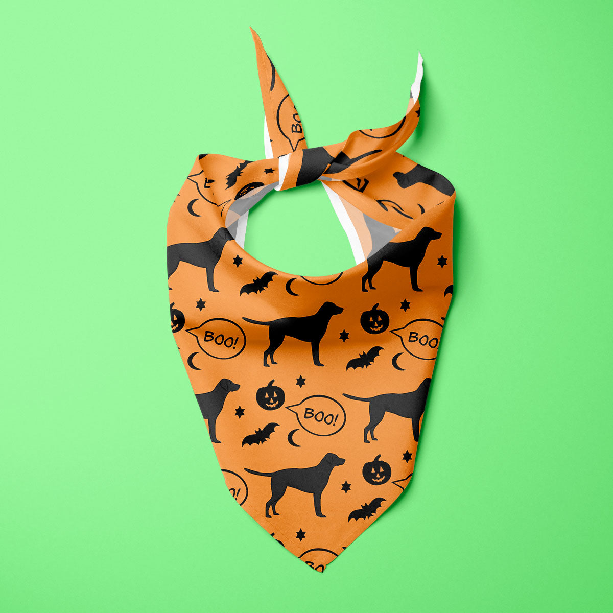 Black Labrador Halloween Edition Dog Bandana