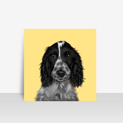 Blue Roan Cocker Spaniel Art Board