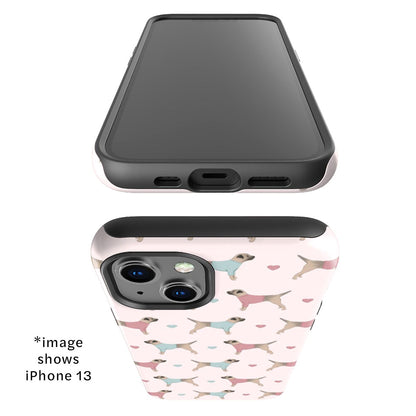 Border Terriers and Hearts iPhone Tough Case