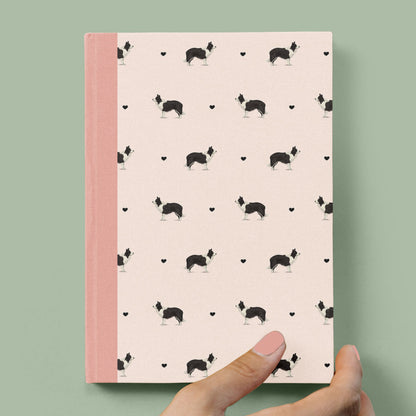 Border Collies and Hearts Hardcover Journal