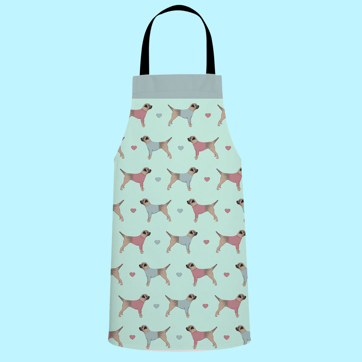 Border Terriers and Hearts Apron