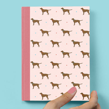 Chocolate Labrador Hardcover Journal