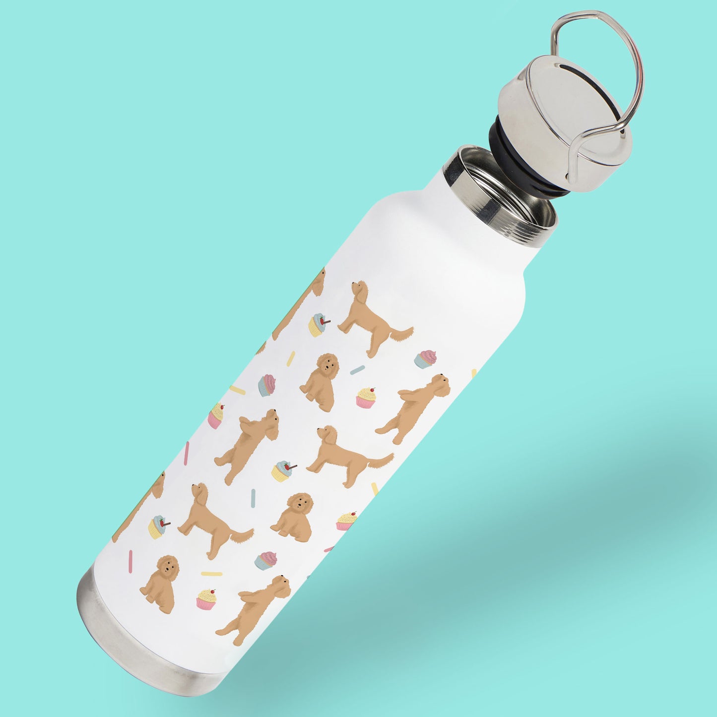 Cockapoos and Cupcakes Water Bottle