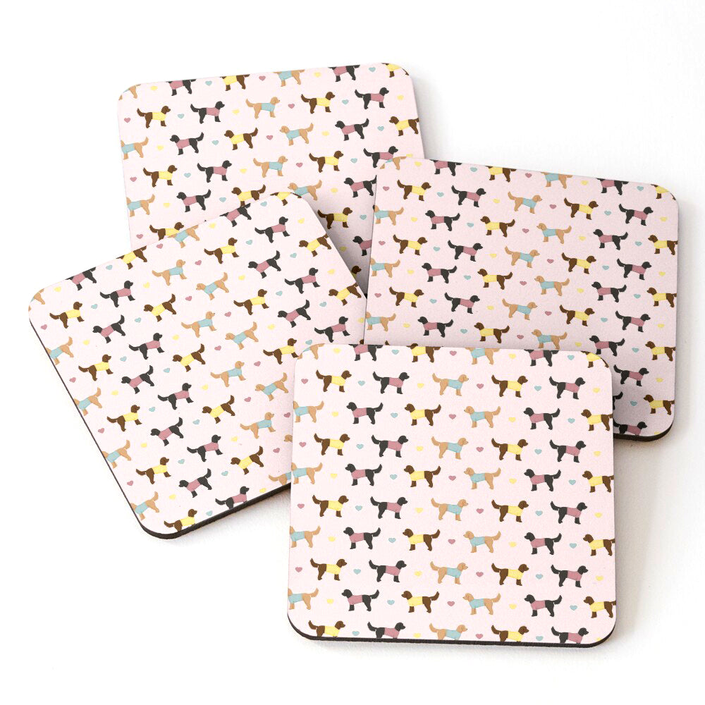 Cockapoos and Hearts Drinks Coaster