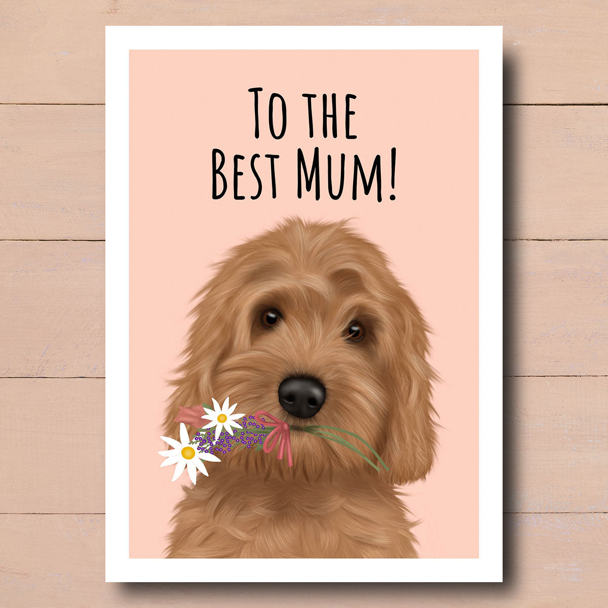 Cockapoo Best Mum Card