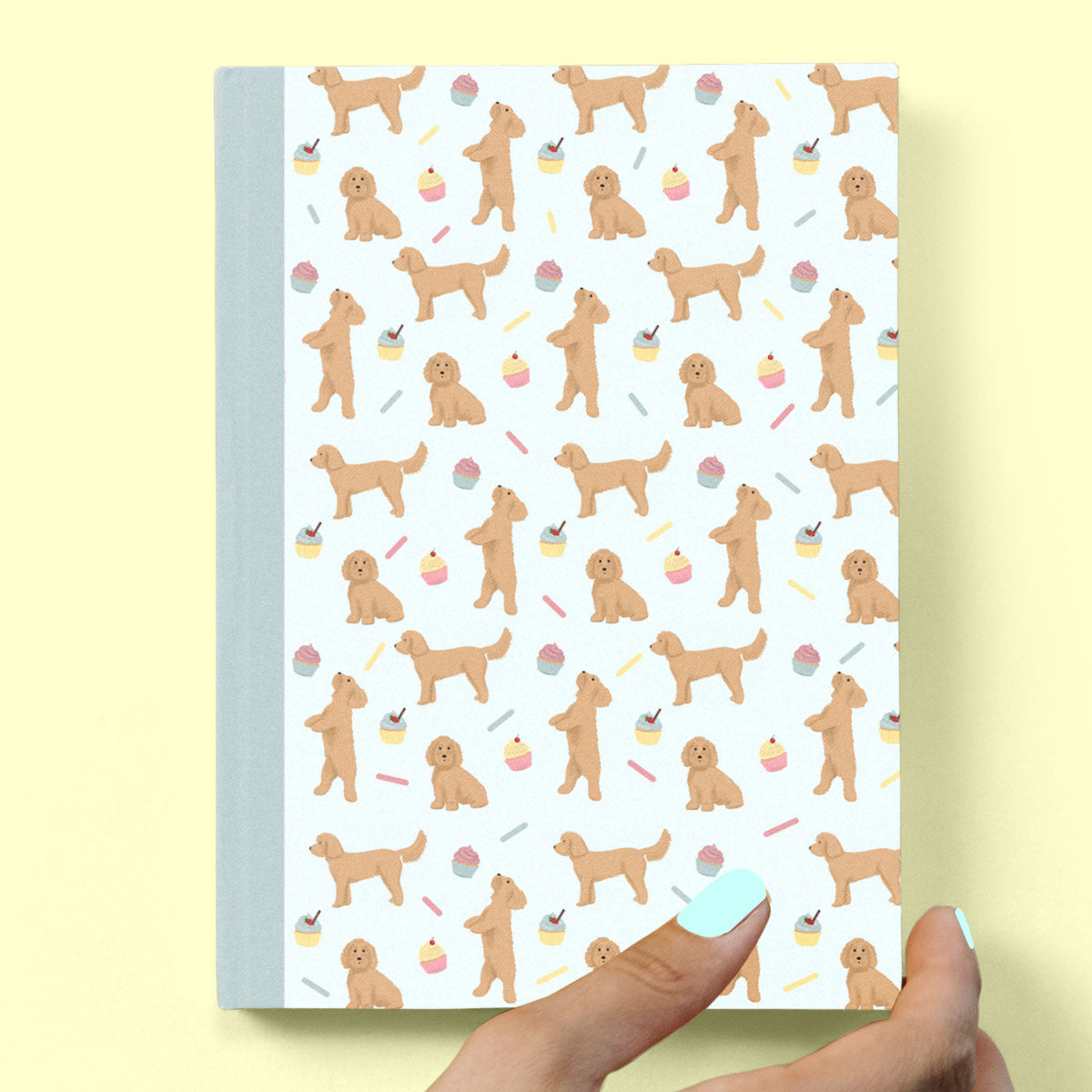 Cockapoos and Cupcakes Hardcover Journal