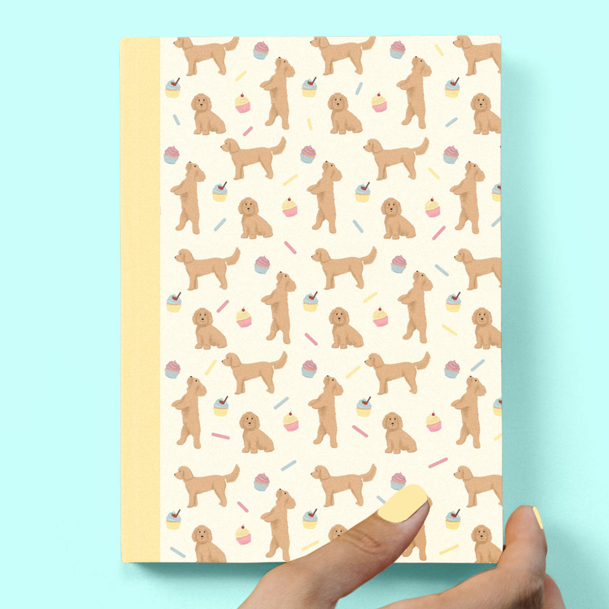 Cockapoos and Cupcakes Hardcover Journal