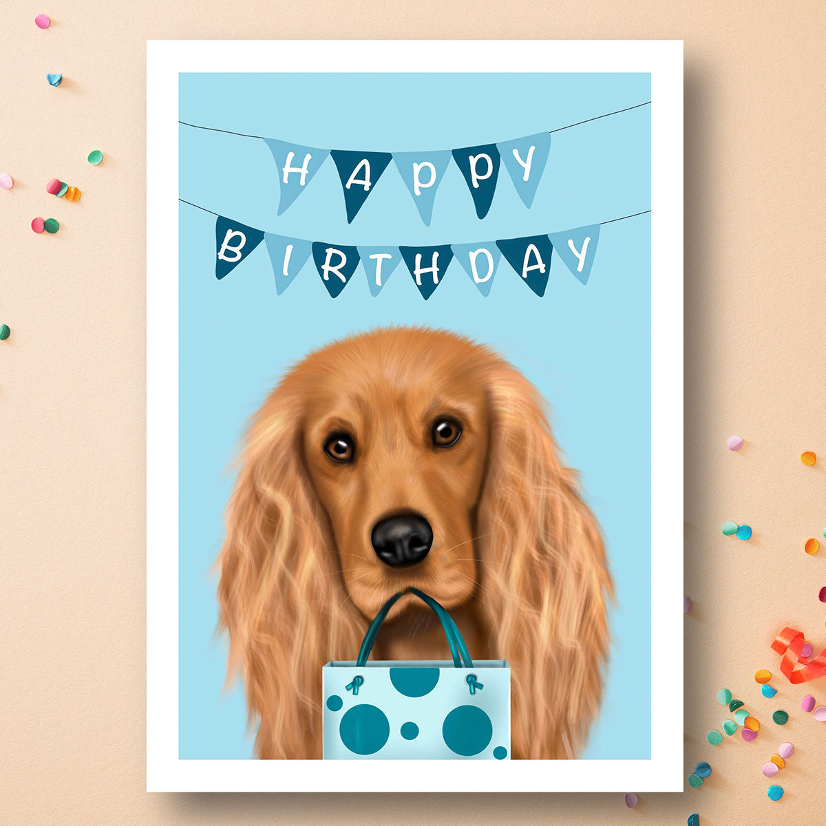 Cocker Spaniel Birthday Card