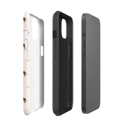 Dachshunds and Hearts Tough iPhone Case