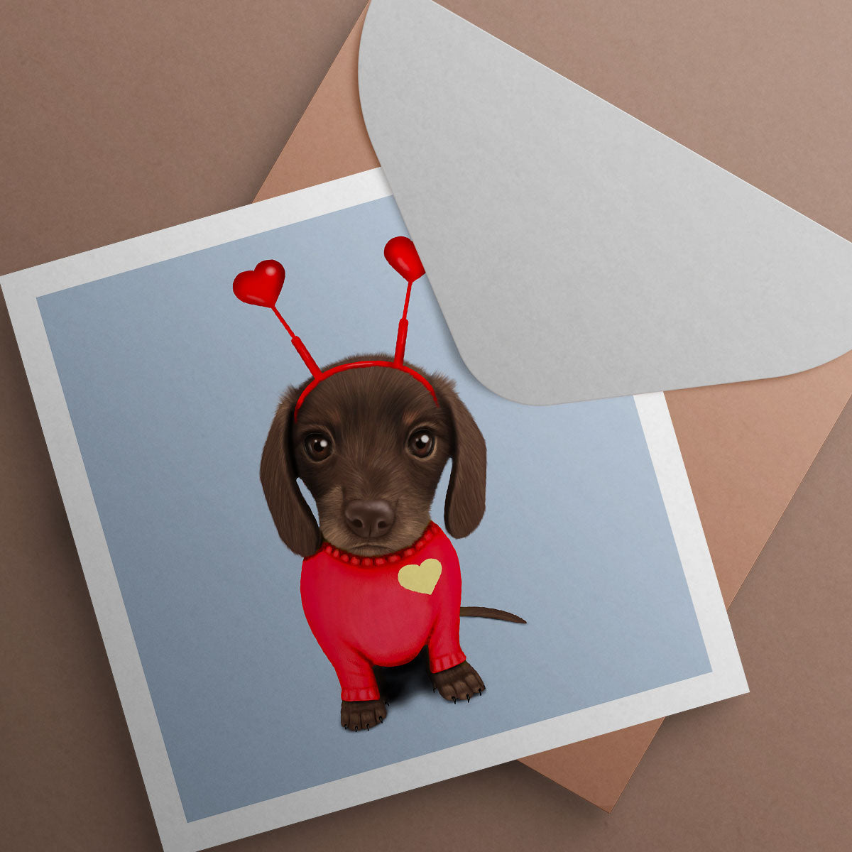 Dachshund Love Card