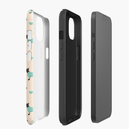 French Bulldogs and Hearts iPhone Tough Case