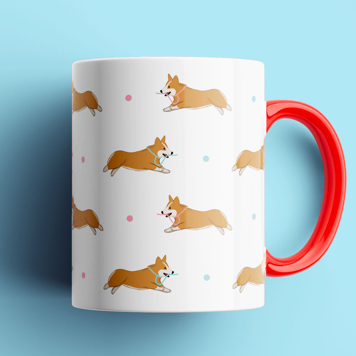 Corgi Patterned Mug
