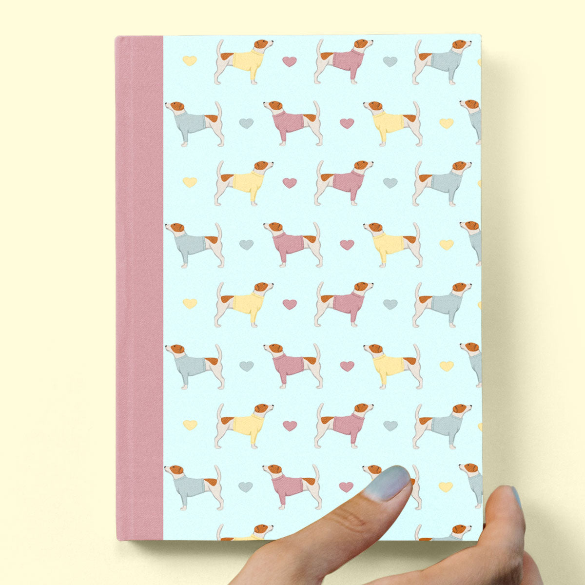 Jack Russells and Hearts Hardback Journal