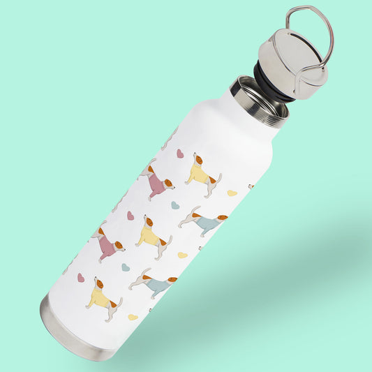 Jack Russells and Hearts Water Bottle