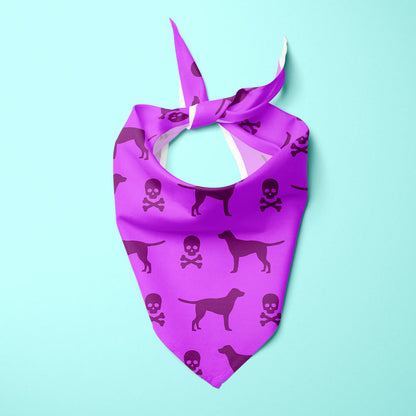 Labradors and Skulls Halloween Edition Dog Bandana