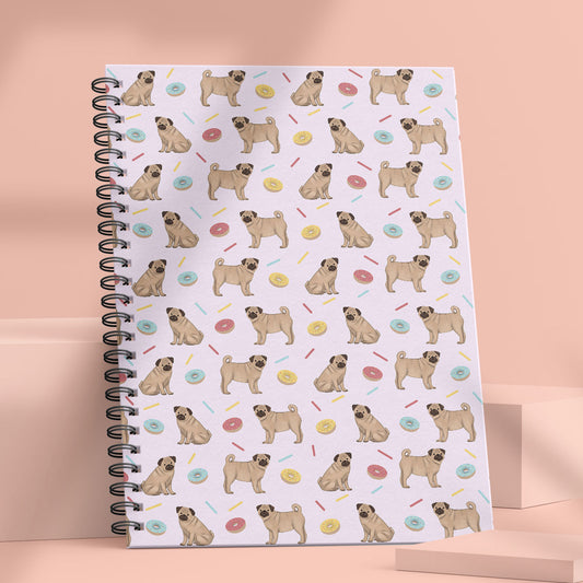 Pugs and Donuts Notebook