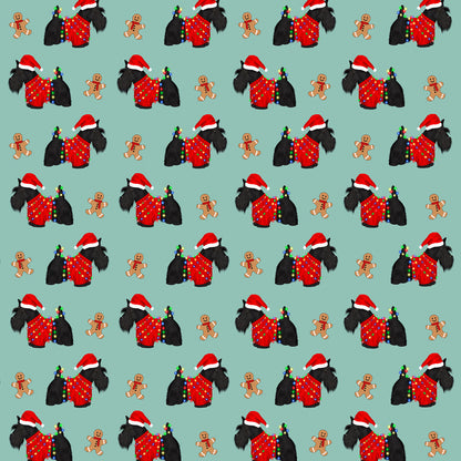 Christmas Scotty Dogs Wrapping Paper