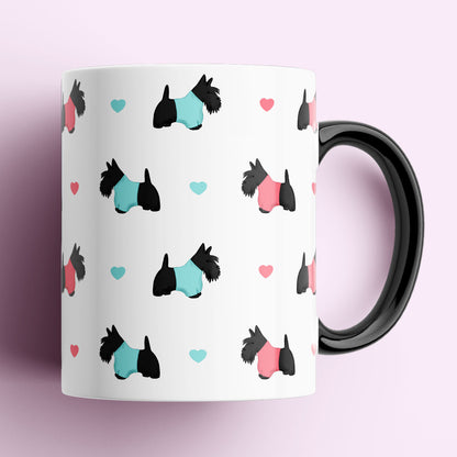 Scottie Dogs and Hearts Mug