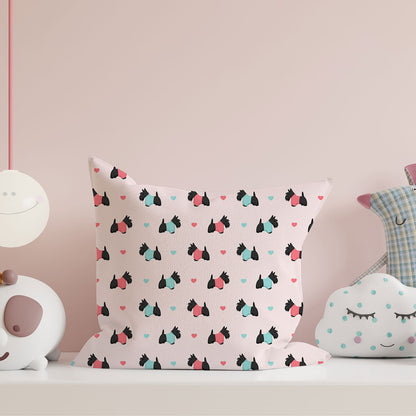 Scottish Terriers and Hearts Cushion