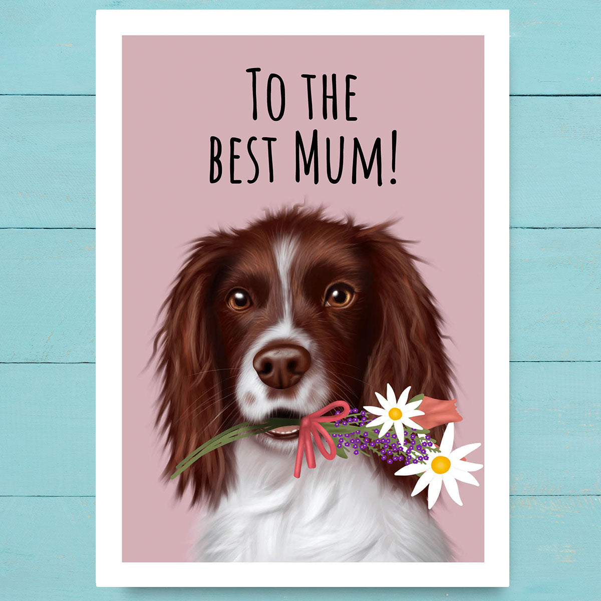 Springer Spaniel Best Mum Card