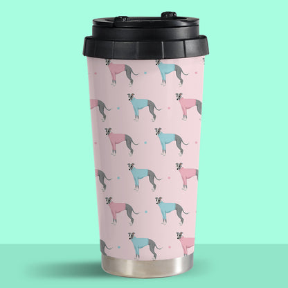 Whippets in Jumpers Travel Mug