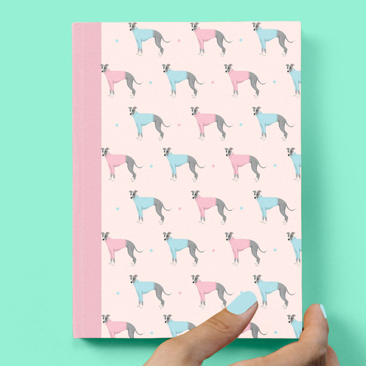 Whippets in Jumpers Hardcover Journal