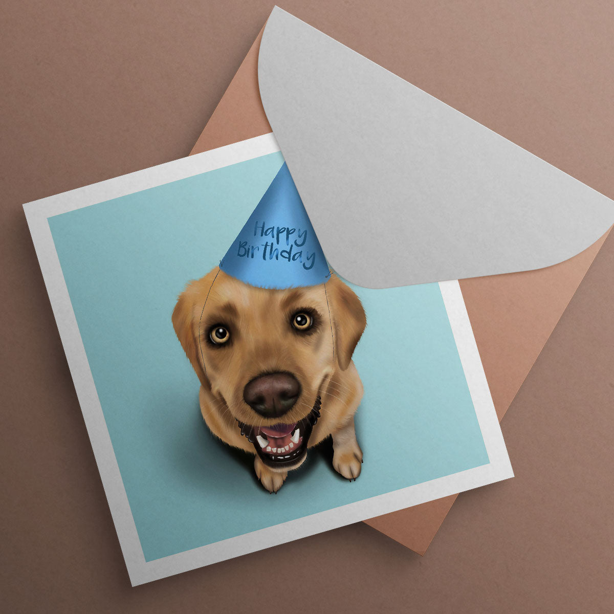 Yellow Labrador Birthday Card