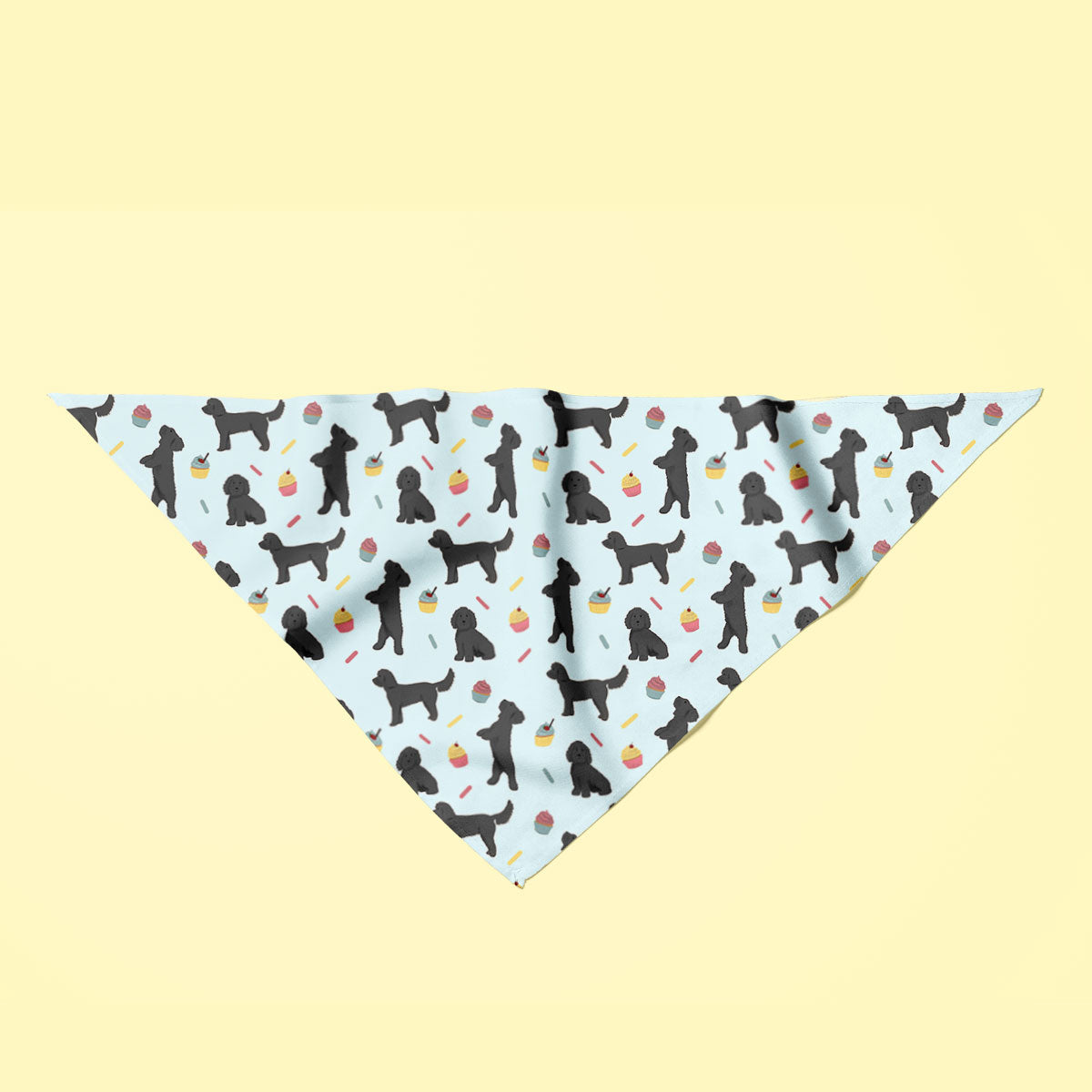 Black Cockapoos and Cupcakes Dog Bandana
