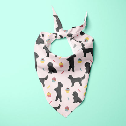 Black Cockapoos and Cupcakes Dog Bandana