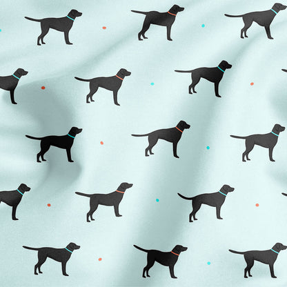 Black Labrador Pattern Dog Bandana