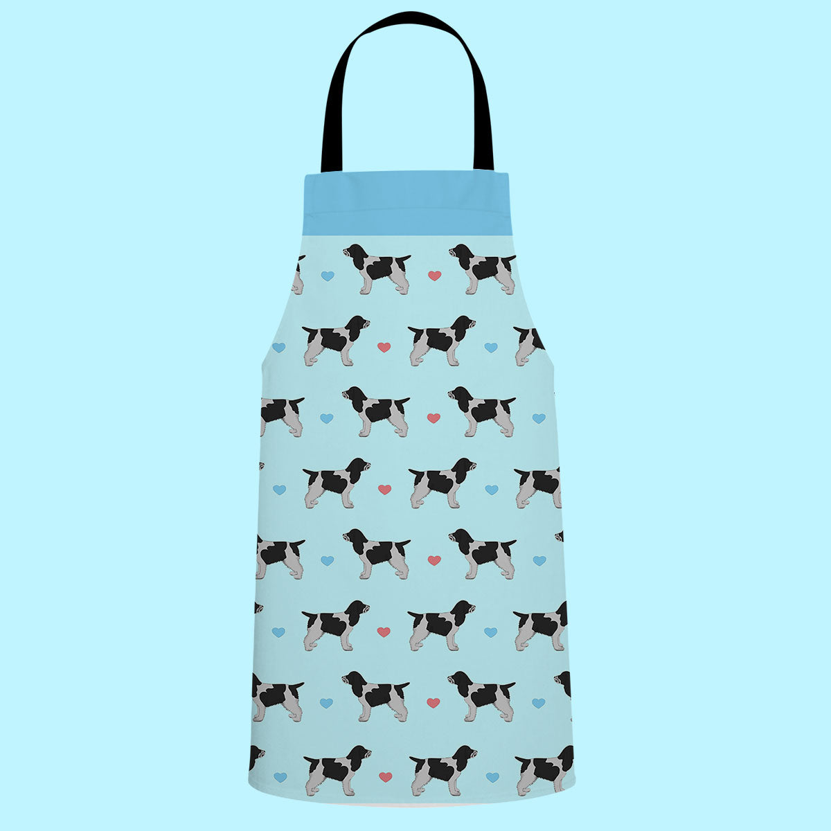 Blue Roan Cocker Spaniels and Hearts Apron