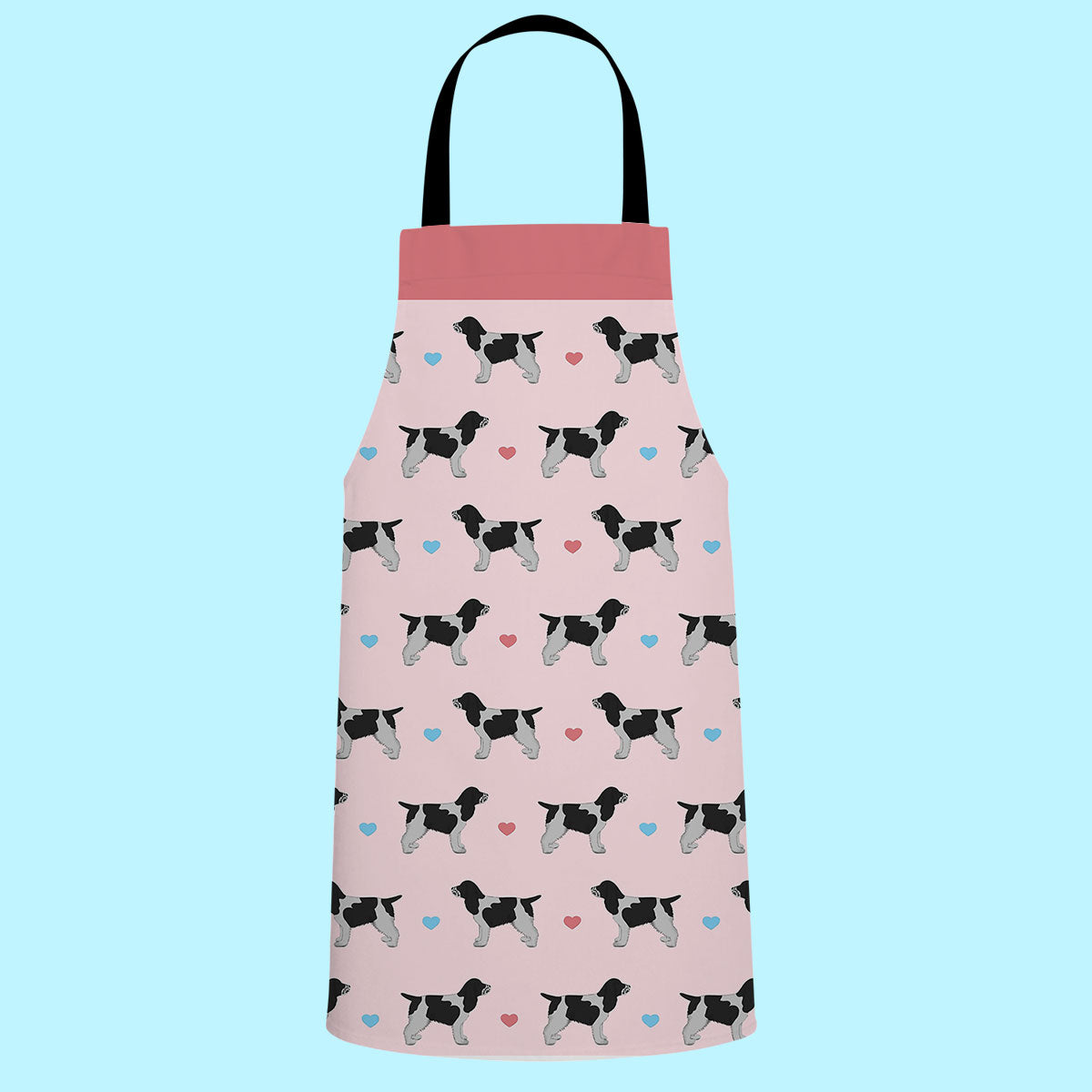 Blue Roan Cocker Spaniels and Hearts Apron