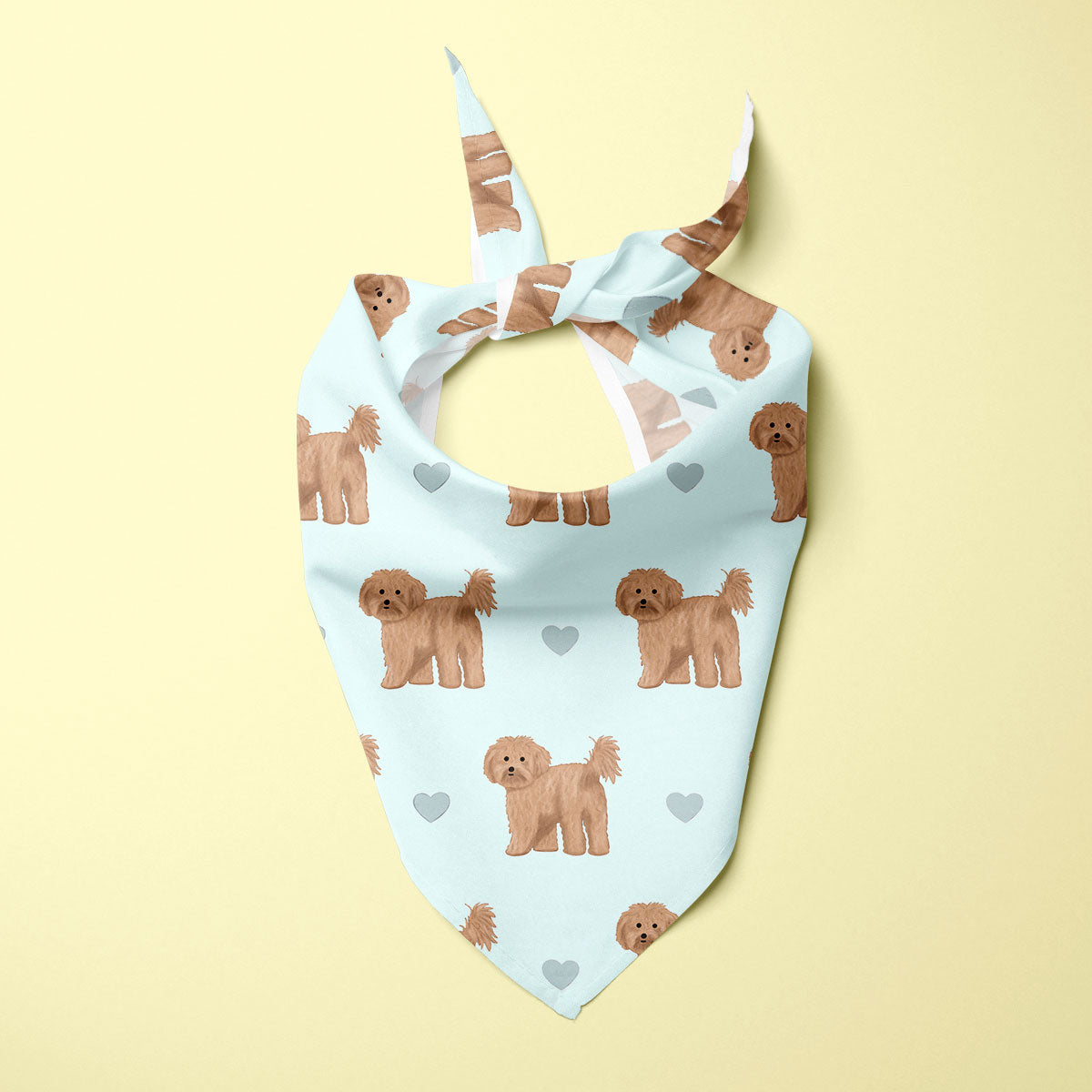 Cavapoos and Hearts Dog Bandana