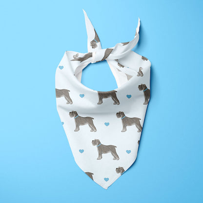 Miniature Schnauzers and Hearts Dog Bandana