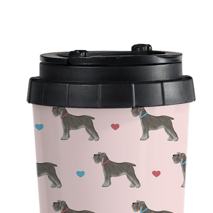 Miniature Schnauzers and Hearts Travel Mug