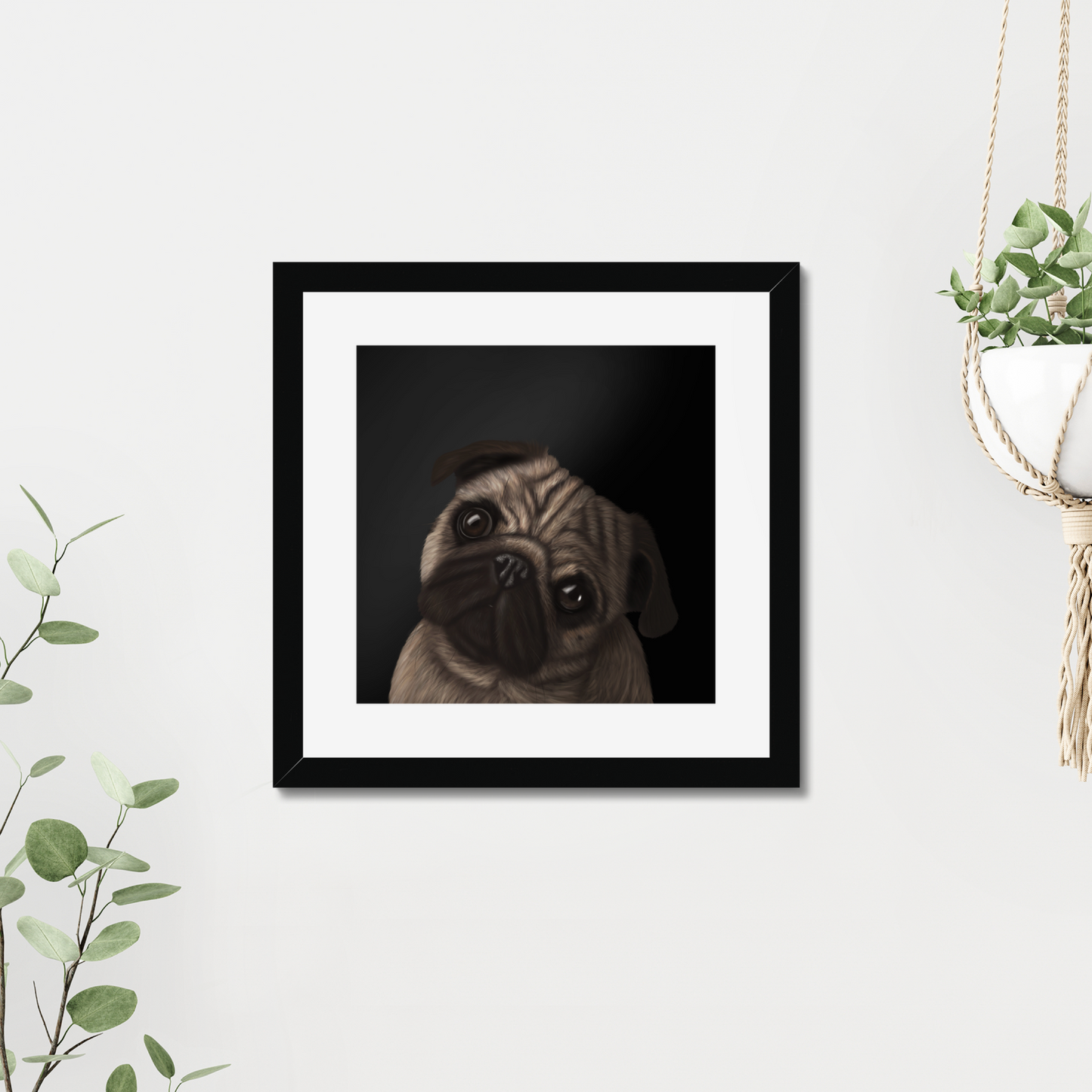 Pug Framed Print