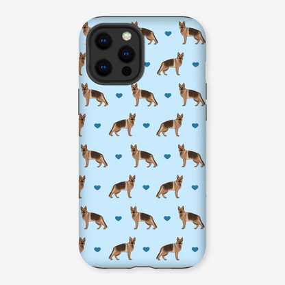 German Shepherds and Hearts iPhone Tough Case